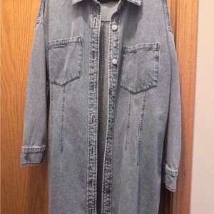 Forever 21 Light Blue Denim Mini Dress